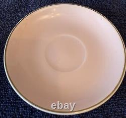NEW Limoges Legle Rose Teacup & Saucer Plat Rim- 2 Teacups, 4 Saucers