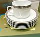 New Set Of 12, Original Box Christoffel Porcelain Tea Cups And Saucers