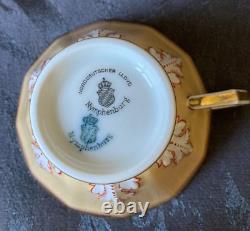 Norddeutscher Bremen North German Lloyd Nymphenburg Europa Perl Tea Cup/Saucer