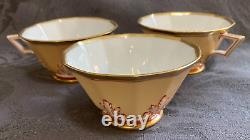 Norddeutscher Bremen North German Lloyd Nymphenburg Europa Perl Tea Cups(3)