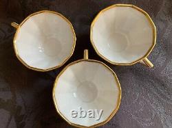 Norddeutscher Bremen North German Lloyd Nymphenburg Europa Perl Tea Cups(3)