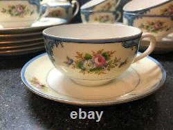 Noritake Antique Tea Set #1518 RARE blue roses c. 1918