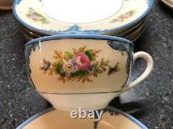 Noritake Antique Tea Set #1518 RARE blue roses c. 1918