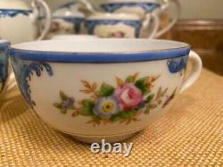 Noritake Antique Tea Set #1518 RARE blue roses c. 1918