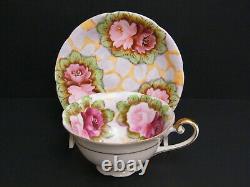 Occupied Japan Antique Floral Tea Cup & Saucer