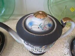 Occupied Japan Dragonware teaset tea cup and saucer trio teacup painted Dragons