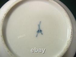 Old Paris Courtille Trio Tea Cup Coffee Cup Saucer c1775 French Porcelain 18thc