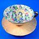 Oleander Shape Peach With Summer Glory Chintz Shelley Tea Cup And Saucer Set