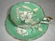 Paragon China Easter Lily Tea Cup & Saucer Queen Mary Ex