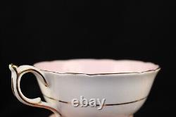 PARAGON Lilac Ribbon Teacup & Saucer Bone China England Vintage Double Warrant