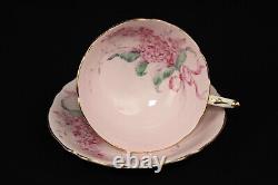 PARAGON Lilac Ribbon Teacup & Saucer Bone China England Vintage Double Warrant