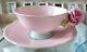 Paragon Rose Handle Pink Tea Cup & Saucer With Antique Intrusion From Japan