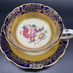 PARAGON Tea cup & saucer Gold Flower Antique Bone china from japan