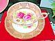 Paragon Tea Cup & Saucer Pink Cabbage Rose Pink Teacup England 1950s Set