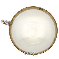 Pair Antique English Swansea Porcelain Imari Pattern Teacups 1814-17
