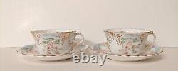 Pair of Antique T & K Bone China tea cups and saucers