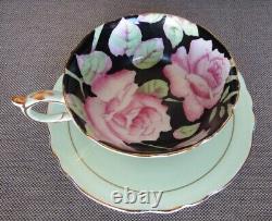 Paragon Antique Teacup & Saucer Set With Huge Floating Cabbage Roses