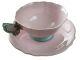 Paragon Butterfly Handle Pink Tea Cup & Saucer From Japan Rare