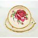Paragon Cabbage Rose Signed R Johnson Tea Cup And Saucer Paragon Red Rose