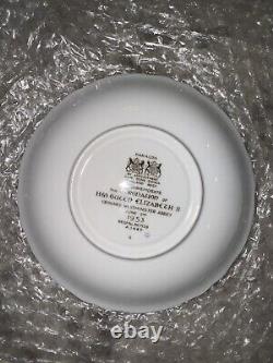 Paragon China England 1953 Queen Elizabeth II Coronation Tea Cup Saucer Set Of 2