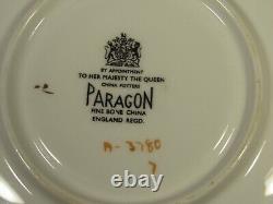 Paragon Cup & Saucer Cobalt & Gold Gilt Floral Center Vintage England 5.5