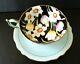 Paragon Daffodils & Tulips On Black Tea Cup And Saucer Set Narcissus. England