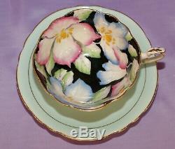 Paragon Double Warrant Cabbage Rose Gilt Bone China Tea Cup & Teacup And Saucer