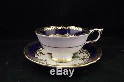 Paragon Double Warrant Cabinet Tea Cup Rich Cobalt Blue With Gold Trim