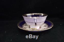 Paragon Double Warrant Cabinet Tea Cup Rich Cobalt Blue With Gold Trim