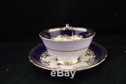 Paragon Double Warrant Cabinet Tea Cup Rich Cobalt Blue With Gold Trim