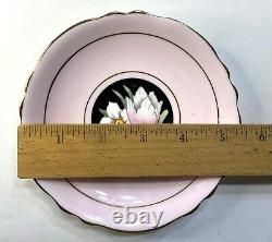 Paragon Fine Bone China England Double Warrant Tulip Daffodil Teacup Saucer Pink