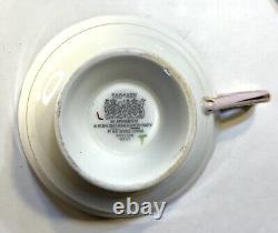 Paragon Fine Bone China England Double Warrant Tulip Daffodil Teacup Saucer Pink