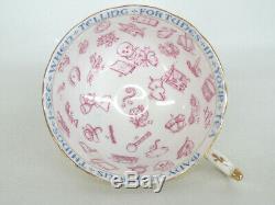 Paragon Fortune Telling Peach Tasseography Set of Tea Cup and Saucer 869B