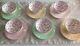 Paragon Fortune Telling Tasseography Set Of 6 Tea Cups And Saucers Pastel Colors