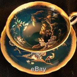 Paragon Golden Oriental Chinoiserie Tea Cup And Saucer