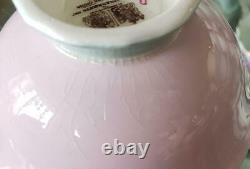 Paragon Pink Rose Handle Bone China Footed Tea Cup Saucer Pink Vintage NO BOX