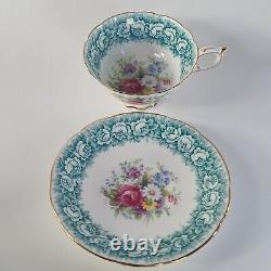 Paragon Tea Cup & Saucer Floral Bouquet Rose & Daisy England Beautiful Pc