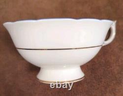 Paragon Tea Cup & Saucer Pale Blue Cabbage Rose Double Backstamp Queen Mary