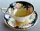 Paragon Vintage Teacup & Saucer Set Heavy Gold Sweet Pea Floral Antique