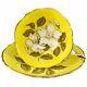 Paragon Yellow Wild Rose Tea Cup Saucer Teacup Bone China England A401 Vintage