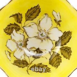 Paragon Yellow Wild Rose Tea Cup Saucer Teacup Bone China England A401 Vintage