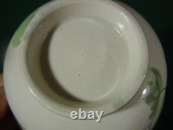 Peafowl Tea Cup & Saucer Early 19thc. Teabowl Staffordshire Pottery Spongeware