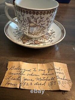 Petrus Regout Victorian teacup and saucer set