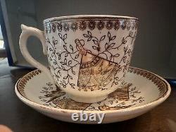 Petrus Regout Victorian teacup and saucer set