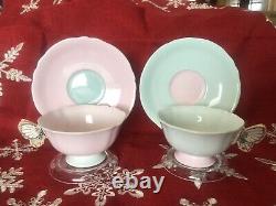 Pink only Paragon Butterfly Handle Tea Cup Saucer pink
