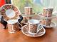 Porcelain Demitasse Tea Espresso 6 Cup & Saucer Sets Nib Chinese