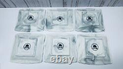 Porcelain Malacasa Gray/White Marbled Toned 6 Teacups + 6 Saucers Full Set Of 12
