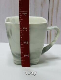 Porcelain Malacasa Gray/White Marbled Toned 6 Teacups + 6 Saucers Full Set Of 12