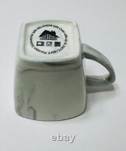 Porcelain Malacasa Gray/White Marbled Toned 6 Teacups + 6 Saucers Full Set Of 12