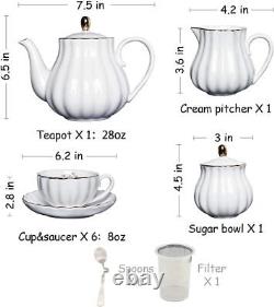 Porcelain Tea Sets British Royal Series Cup Saucer Service Sugar Bowl Cream Pit